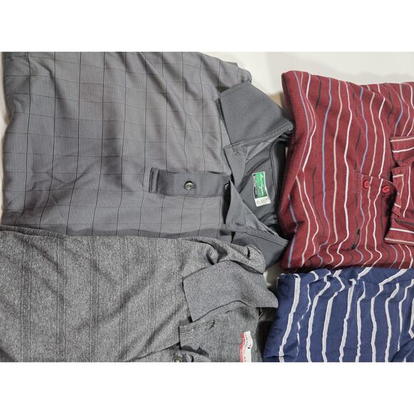 Nice Mens Collared Golf Shirt Lot Of 5 Mixed Brands And Colors Wrangler Polo LG - Picture 2 of 6
